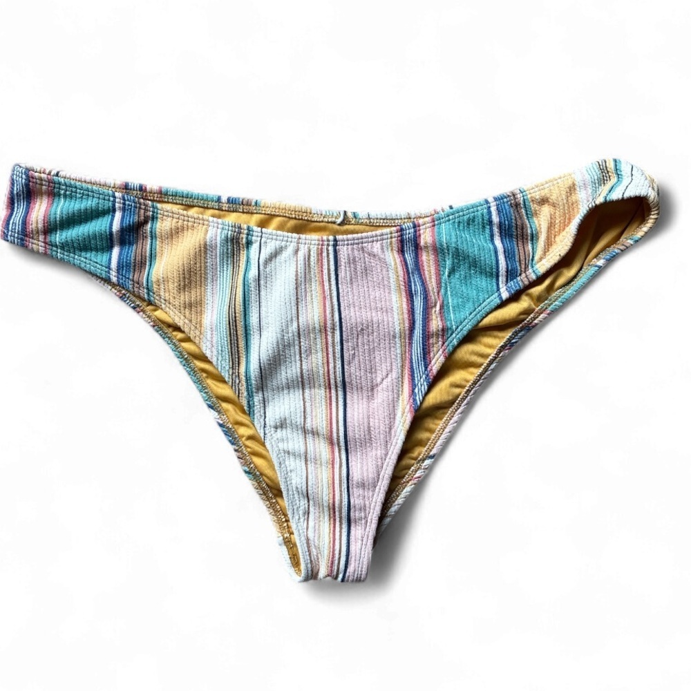 O'Neill NWT Multicolor cheeky Striped Bikini Bottom XXL